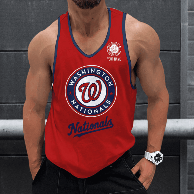 LIMITED EDITION - NEW CUSTOMIZED MLB28 WASHINGTON NATIONALS UNISEX TANK TOP