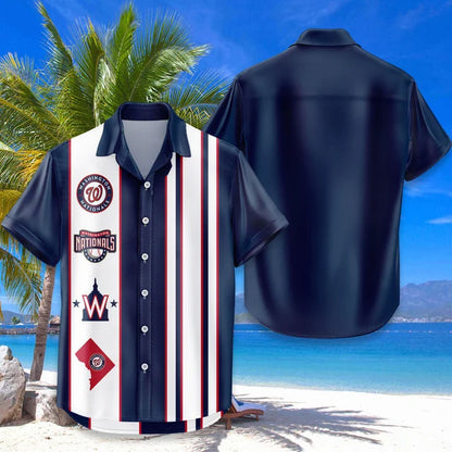 LIMITED EDITION - NEW CUSTOMIZED MLB28 WNS WASHINGTON NATIONALS UNISEX HAWAIIAN SHIRT