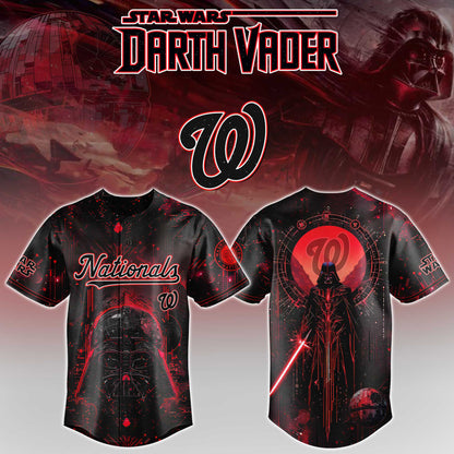 LIMITED EDITION - NEW CUSTOMIZED MLB28 WNS WASHINGTON NATIONALS x STAR WARS BASEBALL JERSEY