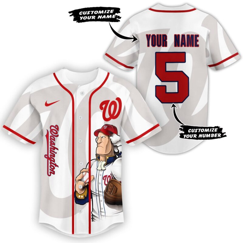 LIMITED EDITION - NEW CUSTOMIZED MLB28 WNS WASHINGTON NATIONALS BASEBALL JERSEY