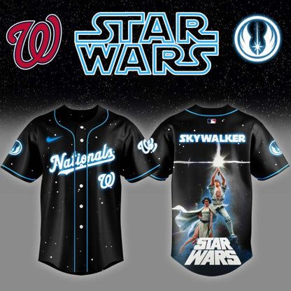 LIMITED EDITION - NEW CUSTOMIZED MLB28 WA NATIONALS x STAR WARS BASEBALL JERSEY