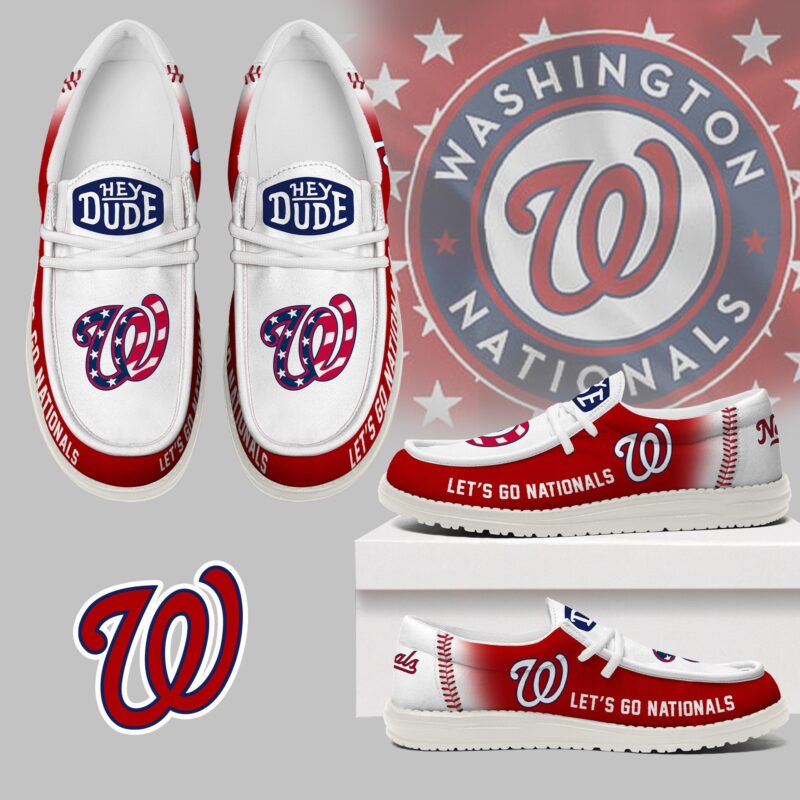 LIMITED EDITION - NEW CUSTOMIZED MLB28 WNS WASHINGTON NATIONALS LOAFER SHOES