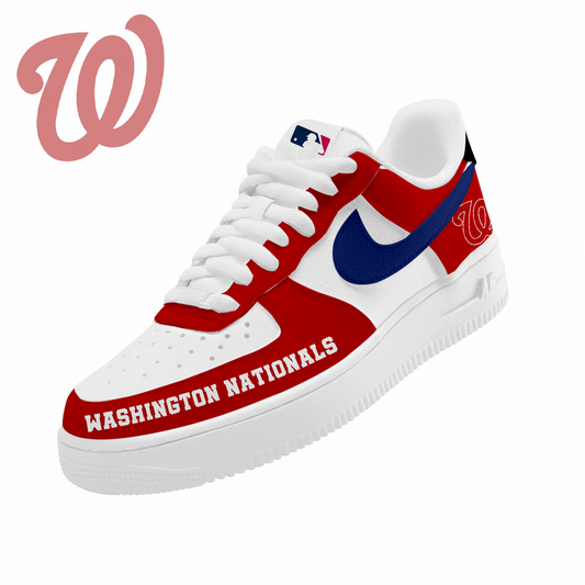 LIMITED EDITION - NEW CUSTOMIZED MLB28 WNS WASHINGTON NATIONALS AF1 SNEAKERS