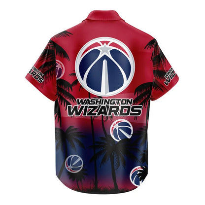 LIMITED EDITION - NEW CUSTOMIZED NBA28 WWI WASHINGTON WIZARDS UNISEX HAWAIIAN SHIRT & SHORTS SET