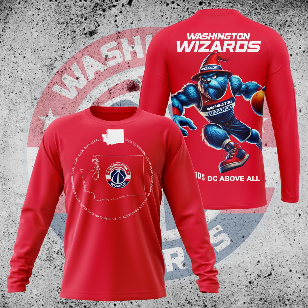 LIMITED EDITION - NEW CUSTOMIZED NBA28 WW WASHINGTON WIZARDS UNISEX T-SHIRT, POLO, HOODIE & JACKETS