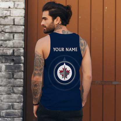LIMITED EDITION - NEW CUSTOMIZED NHL21 WPJ WINNIPEG JETS UNISEX TANK TOP