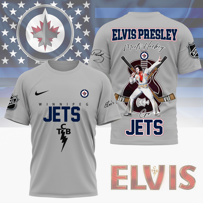 LIMITED EDITION - NEW CUSTOMIZED NHL21 WPJ WINNIPEG JETSX ELVIS PRESLEY FAN 3D SHIRT