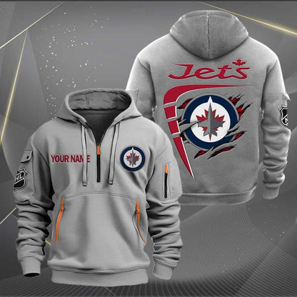LIMITED EDITION - NEW CUSTOMIZED NHL20 STK SEATTLE KRAKEN QUARTER ZIP HOODIE