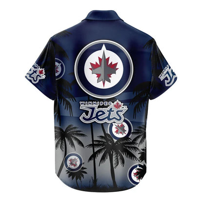 LIMITED EDITION - NEW CUSTOMIZED NHL21 WPJ WINNIPEG JETS UNISEX HAWAIIAN SHIRT & SHORTS SET