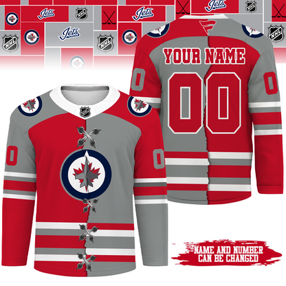 [SUPER SALE] NEW CUSTOMIZED NHL21 WPJ WINNIPEG JETS UNISEX HOCKEY JERSEY
