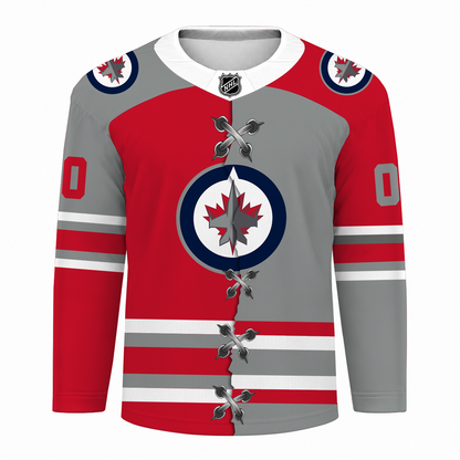 [SUPER SALE] NEW CUSTOMIZED NHL21 WPJ WINNIPEG JETS UNISEX HOCKEY JERSEY