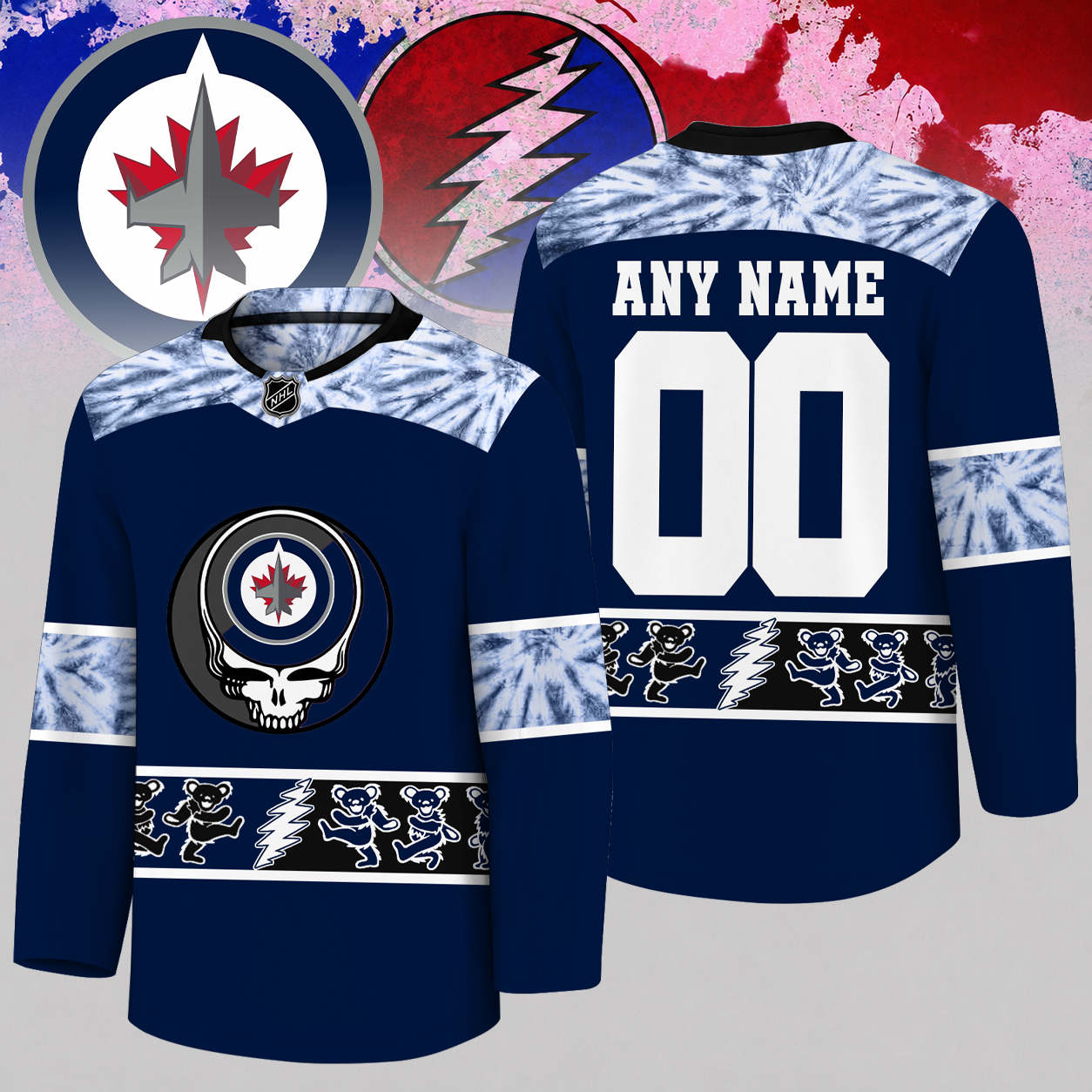 [SUPER SALE] NEW CUSTOMIZED NHL21 WPJ WINNIPEG JETS UNISEX HOCKEY JERSEY