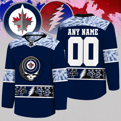 [SUPER SALE] NEW CUSTOMIZED NHL21 WPJ WINNIPEG JETS UNISEX HOCKEY JERSEY