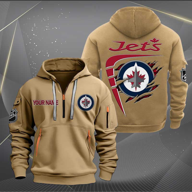 LIMITED EDITION - NEW CUSTOMIZED NHL20 STK SEATTLE KRAKEN QUARTER ZIP HOODIE