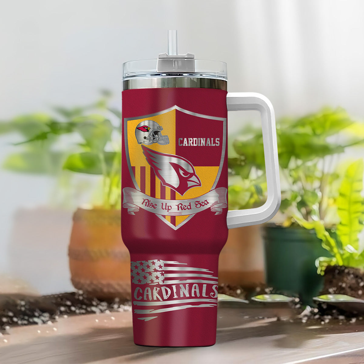 LIMITED EDITION - NEW CUSTOMIZED NFL20 ARC ARIZONA CARDINALS 40 OZ TUMBLER