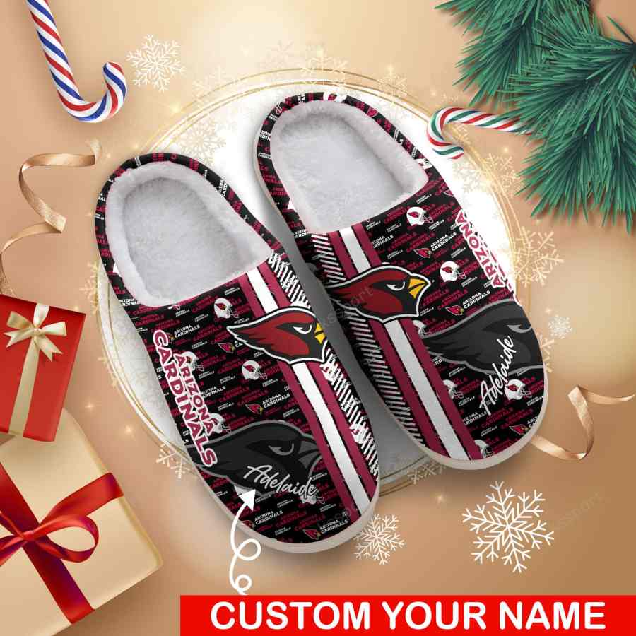 LIMITED EDITION - NEW CUSTOMIZED NFL20 ARC ARIZONA CARDINALS FOAM SLIPPERS