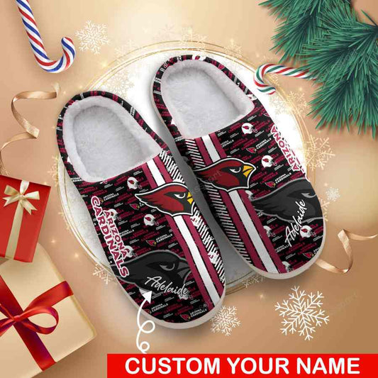 LIMITED EDITION - NEW CUSTOMIZED NFL20 ARC ARIZONA CARDINALS FOAM SLIPPERS