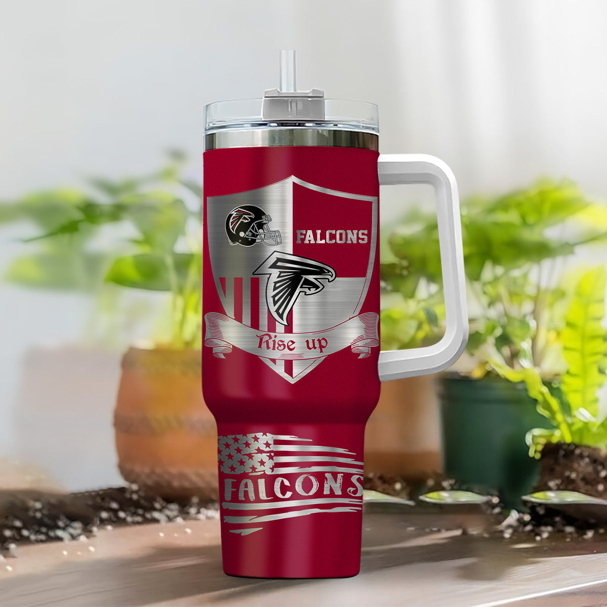 LIMITED EDITION - NEW CUSTOMIZED NFL18 ATF ATLANTA FALCONS 40 OZ TUMBLER