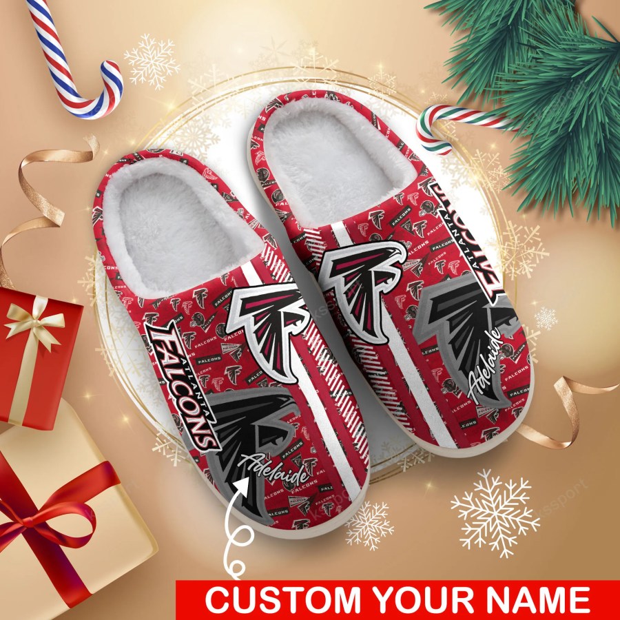 LIMITED EDITION - NEW CUSTOMIZED NFL18 ATF ATLANTA FALCONS FOAM SLIPPERS