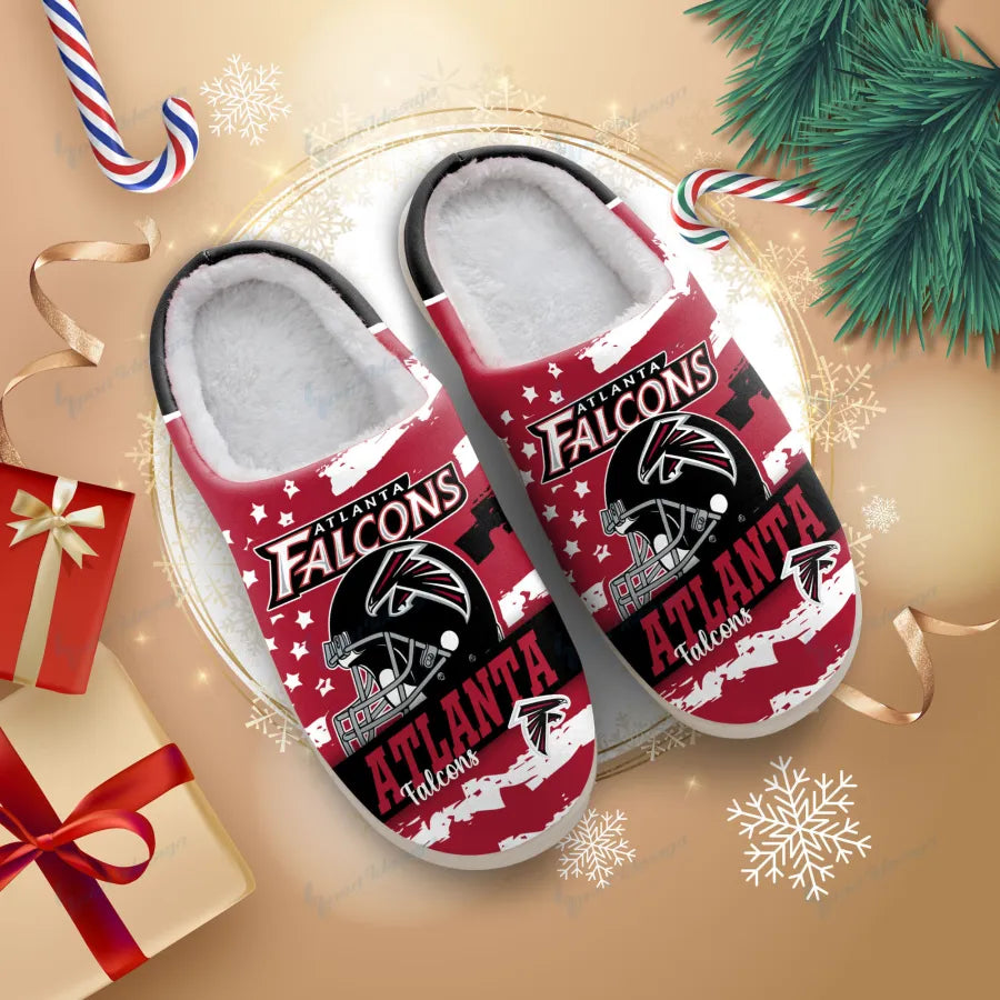 LIMITED EDITION - NEW CUSTOMIZED NFL18 ATF ATLANTA FALCONS FOAM SLIPPERS