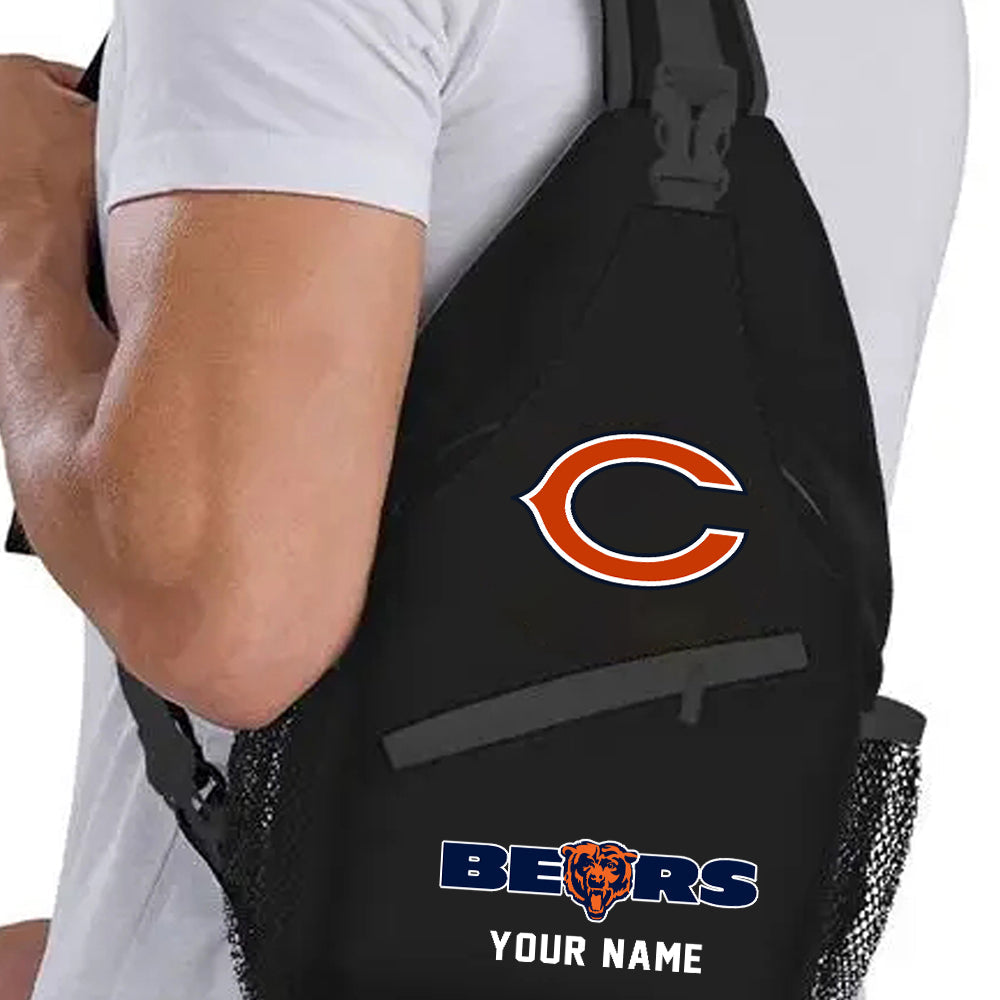 LIMITED EDITION - NEW CUSTOMIZED NFL26 CCB CHICAGO BEARS SLING BAG