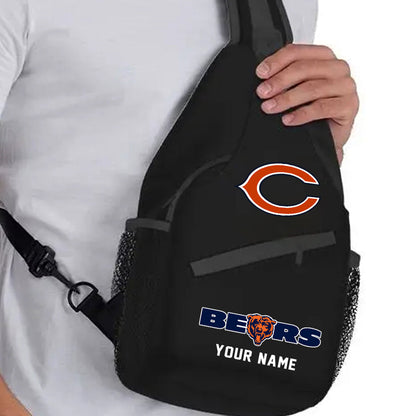 LIMITED EDITION - NEW CUSTOMIZED NFL26 CCB CHICAGO BEARS SLING BAG