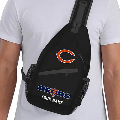 LIMITED EDITION - NEW CUSTOMIZED NFL26 CCB CHICAGO BEARS SLING BAG