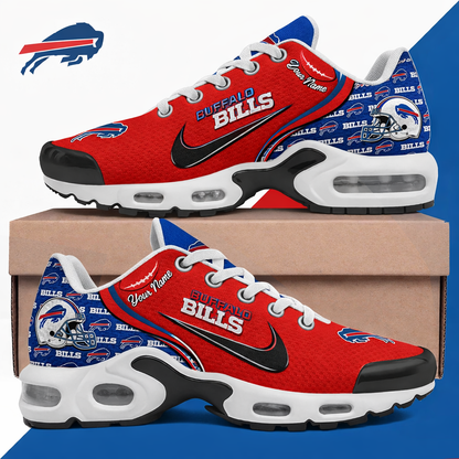 LIMITED EDITION - NEW CUSTOMIZED NFL03 BFB BUFFALO BILLS UNISEX AIR MAX PLUS SNEAKERS