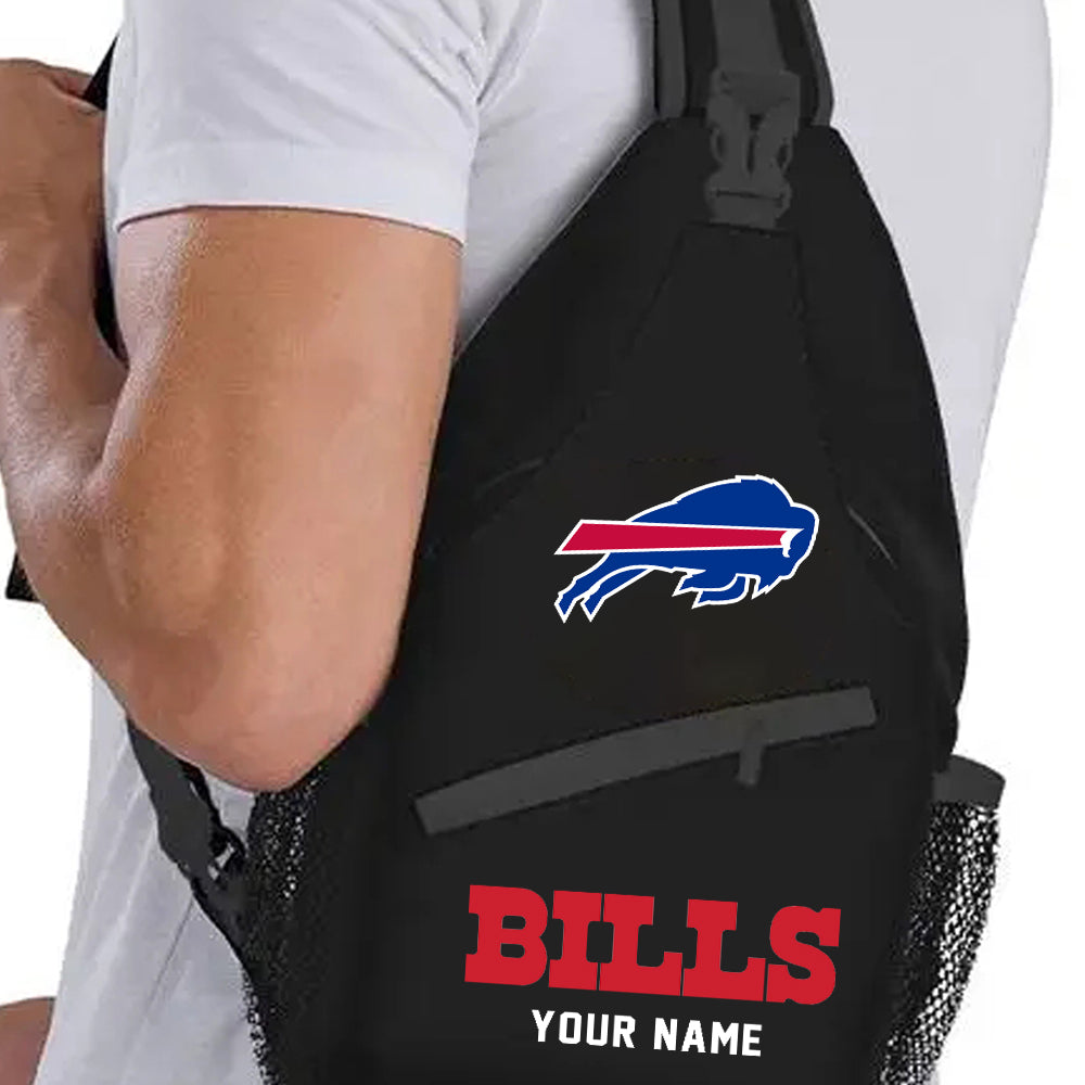 LIMITED EDITION - NEW CUSTOMIZED NFL03 BFB BUFFALO BILLS SLING BAG