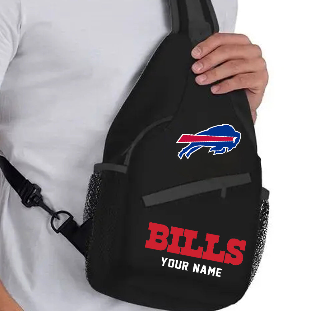 LIMITED EDITION - NEW CUSTOMIZED NFL03 BFB BUFFALO BILLS SLING BAG