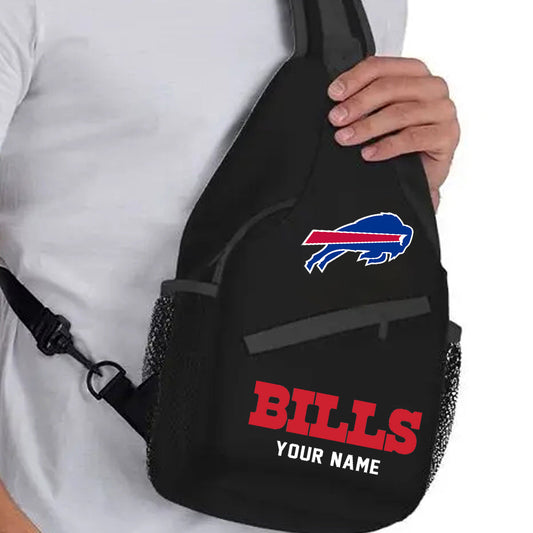 LIMITED EDITION - NEW CUSTOMIZED NFL03 BFB BUFFALO BILLS SLING BAG