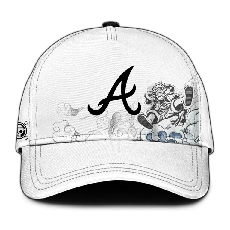 LIMITED EDITION - NEW CUSTOMIZED MLB09 ABS ATLANTA BRAVES x ONE PIECE BASEBALL JERSEY & CAP
