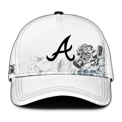 LIMITED EDITION - NEW CUSTOMIZED MLB09 ABS ATLANTA BRAVES x ONE PIECE BASEBALL JERSEY & CAP