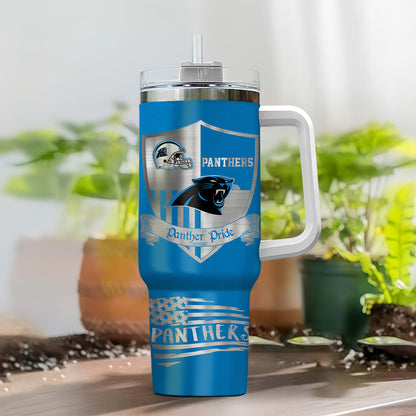 LIMITED EDITION - NEW CUSTOMIZED NFL23 CLP CAROLINA PANTHERS 40 OZ TUMBLER