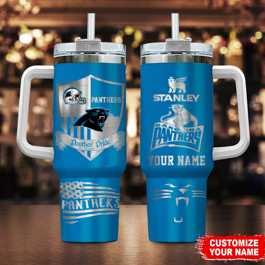 LIMITED EDITION - NEW CUSTOMIZED NFL23 CLP CAROLINA PANTHERS 40 OZ TUMBLER