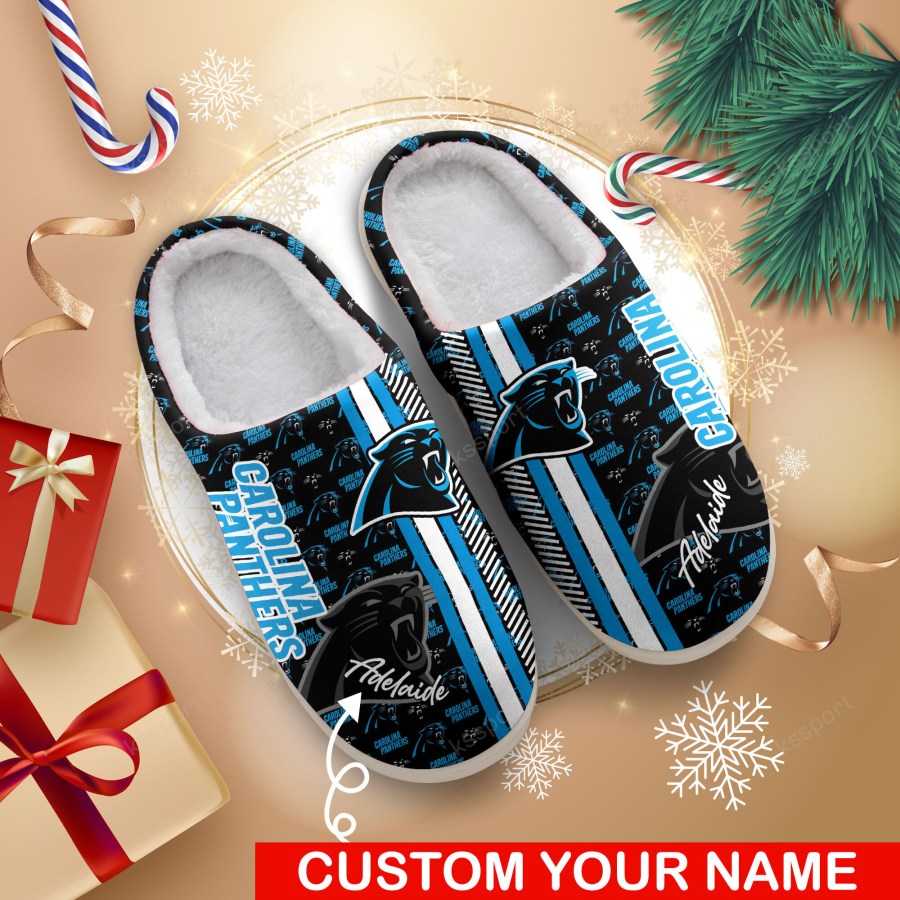 LIMITED EDITION - NEW CUSTOMIZED NFL23 CLP CAROLINA PANTHERS FOAM SLIPPERS