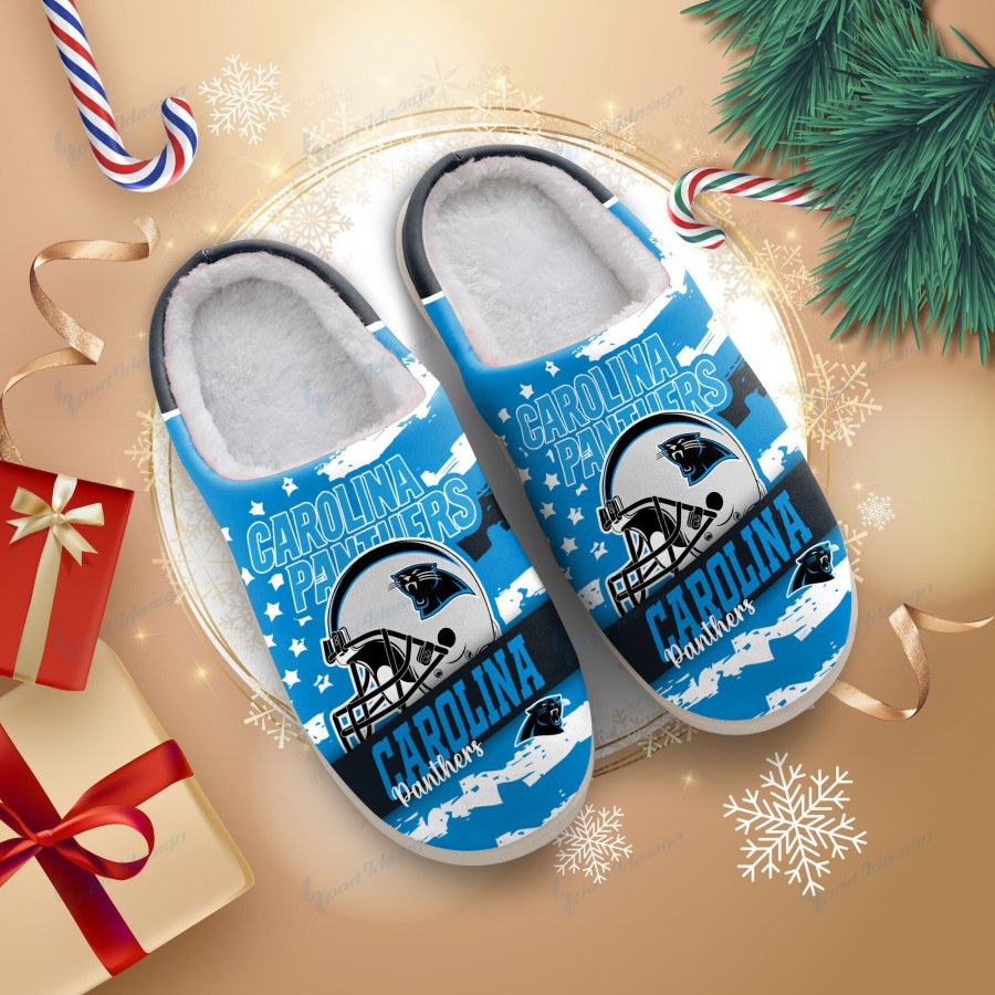 LIMITED EDITION - NEW CUSTOMIZED NFL23 CLP CAROLINA PANTHERS FOAM SLIPPERS