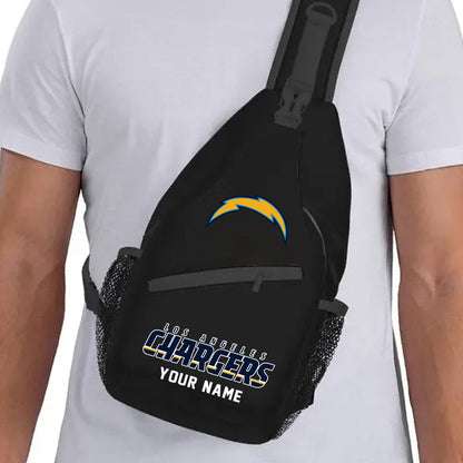LIMITED EDITION - NEW CUSTOMIZED NFL09 LAC LOS ANGELES CHARGERS SLING BAG