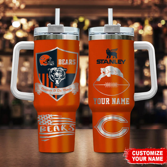 LIMITED EDITION - NEW CUSTOMIZED NFL26 CCB CHICAGO BEARS 40 OZ TUMBLER