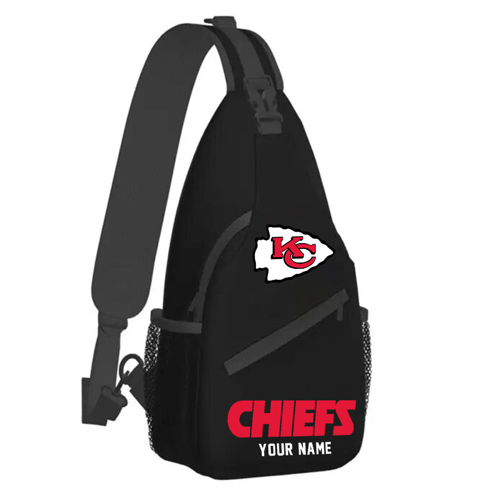 LIMITED EDITION - NEW CUSTOMIZED NFL01 KCC KANSAS CITY CHIEFS SLING BAG