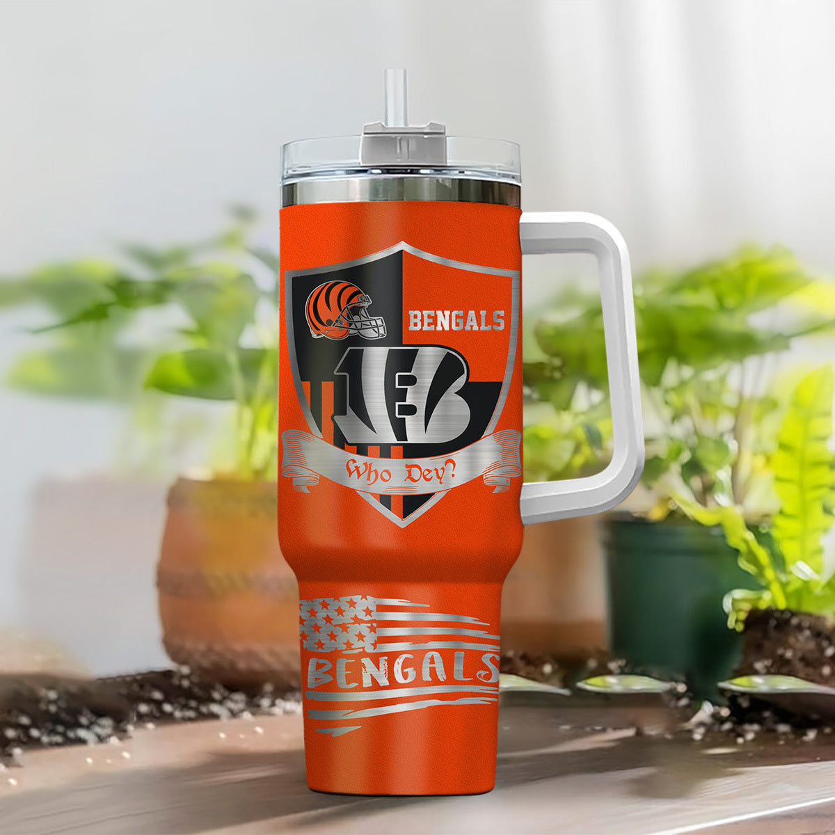 LIMITED EDITION - NEW CUSTOMIZED NFL16 CCB CINCINNATI BENGALS 40 OZ TUMBLER