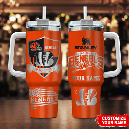LIMITED EDITION - NEW CUSTOMIZED NFL16 CCB CINCINNATI BENGALS 40 OZ TUMBLER