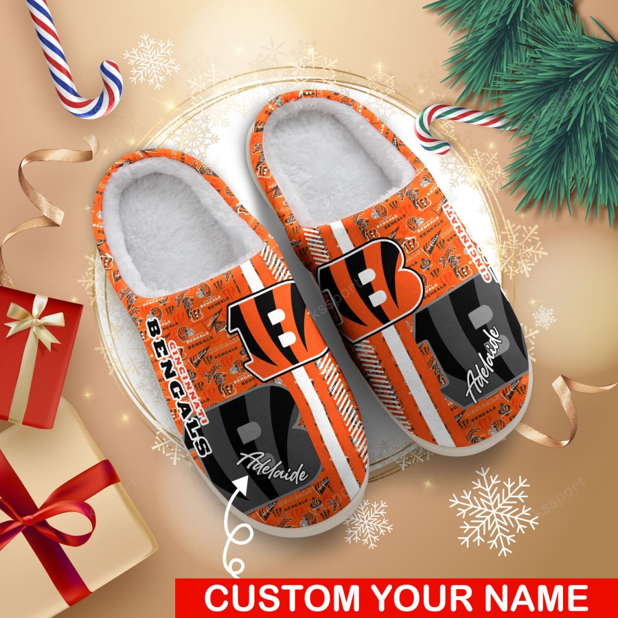LIMITED EDITION - NEW CUSTOMIZED NFL16 CCB CINCINNATI BENGALS FOAM SLIPPERS