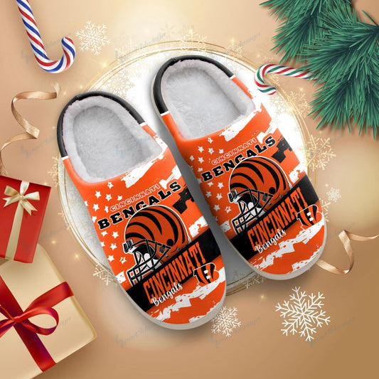 LIMITED EDITION - NEW CUSTOMIZED NFL16 CCB CINCINNATI BENGALS FOAM SLIPPERS