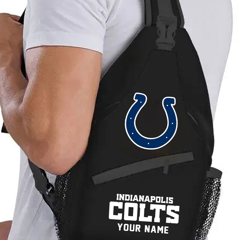 LIMITED EDITION - NEW CUSTOMIZED NFL17 IDC INDIANAPOLIS COLTS SLING BAG