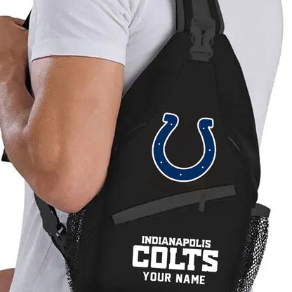 LIMITED EDITION - NEW CUSTOMIZED NFL17 IDC INDIANAPOLIS COLTS SLING BAG