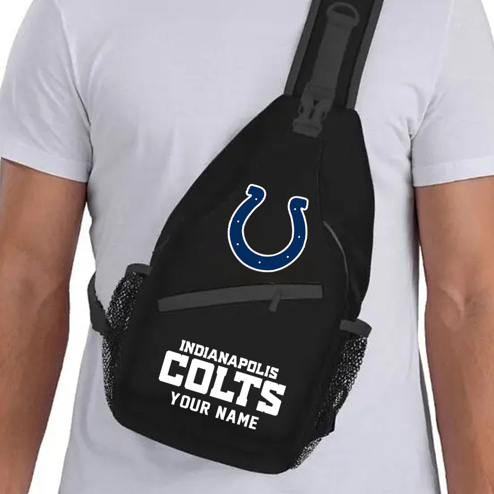 LIMITED EDITION - NEW CUSTOMIZED NFL17 IDC INDIANAPOLIS COLTS SLING BAG