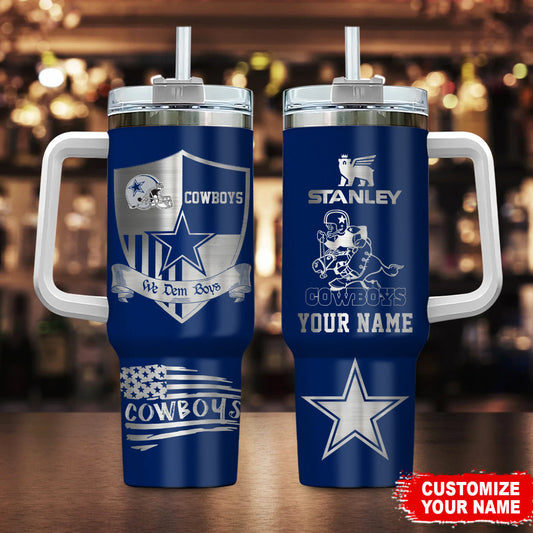 LIMITED EDITION - NEW CUSTOMIZED NFL21 DCB DALLAS COWBOYS 40 OZ TUMBLER