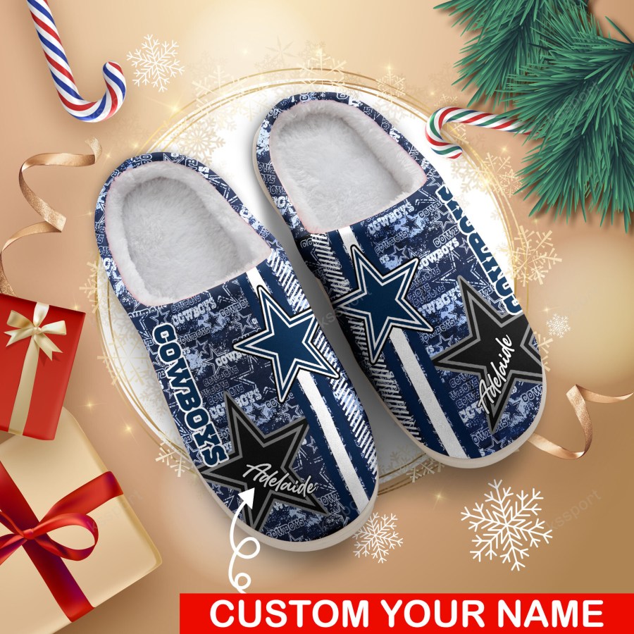 LIMITED EDITION - NEW CUSTOMIZED NFL21 DCB DALLAS COWBOYS FOAM SLIPPERS