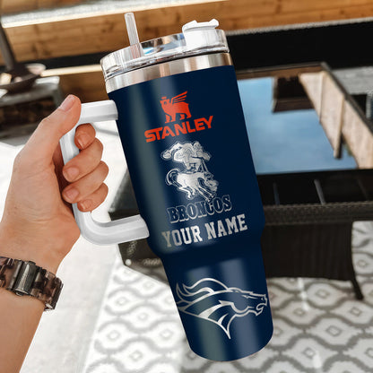 LIMITED EDITION - NEW CUSTOMIZED NFL13 DVB DENVER BRONCOS 40 OZ TUMBLER